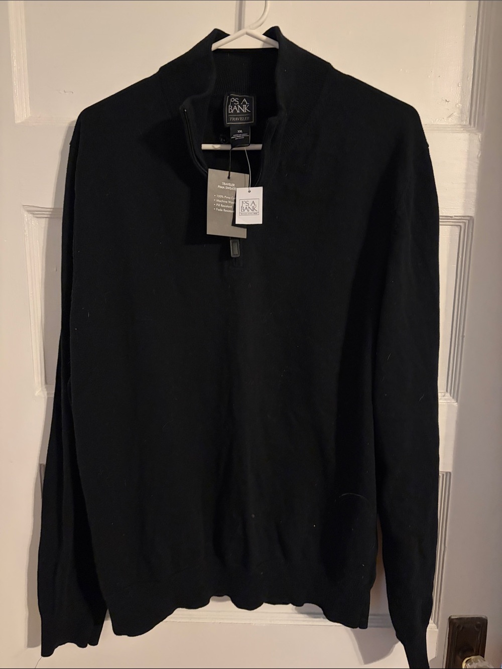 Jos. A. Bank Men's Black Half-Zip Sweater